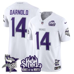 Men's Minnesota Vikings Kings Of The North Patch Vapor Limited Jersey V3 - All Stitched
