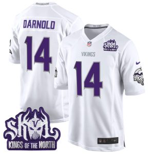 Men's Minnesota Vikings 2024 Winter Warrior Skol Patch Game Jersey - All Stitched