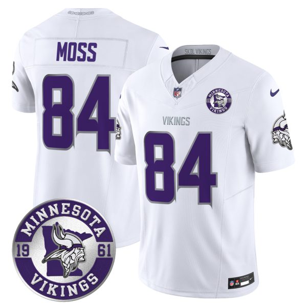 Men's Minnesota Vikings 2024 Vapor Limited Jersey - Est. 1961 Patch - All Stitched - Image 9