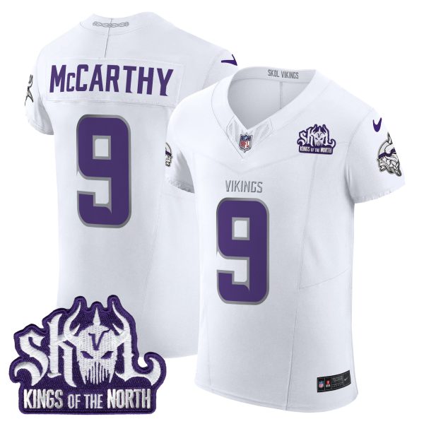 Men's Minnesota Vikings 2024 Winter Warrior Skol Patch Vapor Elite Jersey - All Stitched - Image 3
