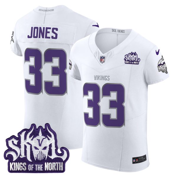 Men's Minnesota Vikings 2024 Winter Warrior Skol Patch Vapor Elite Jersey - All Stitched - Image 5