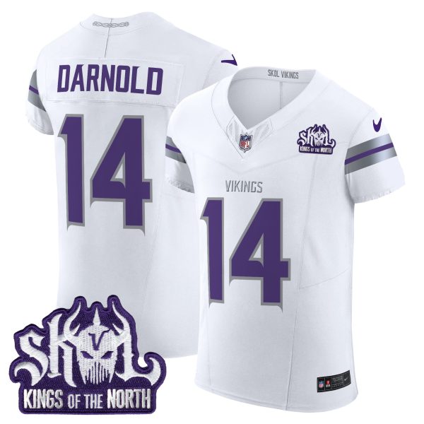 Men's Minnesota Vikings 2024 Winter Warrior Skol Patch Vapor Elite Jersey - All Stitched - Image 10