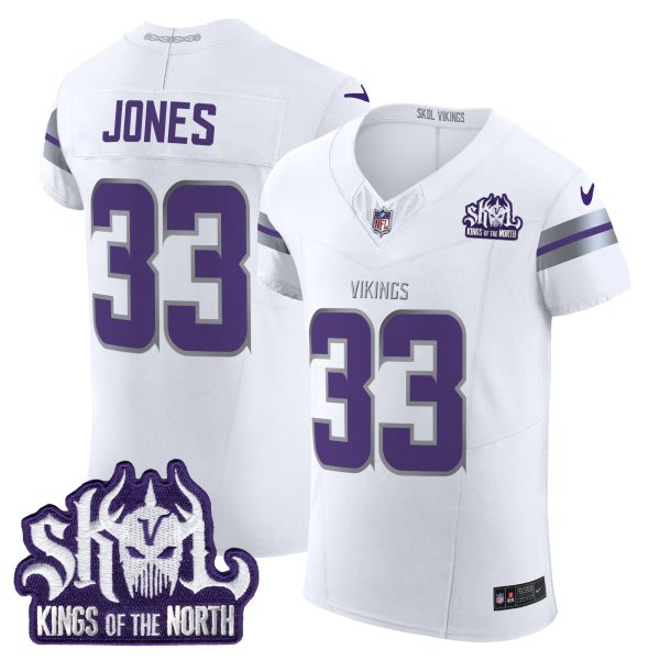 Men's Minnesota Vikings 2024 Winter Warrior Skol Patch Vapor Elite Jersey - All Stitched - Image 14