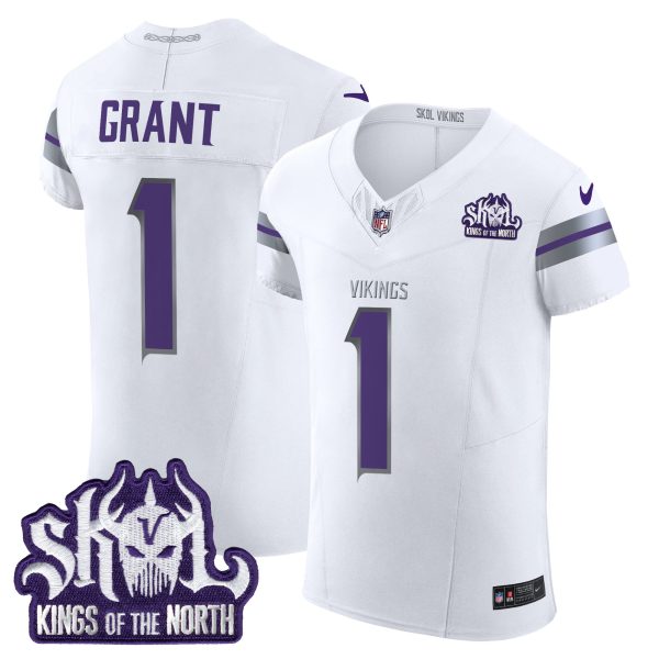 Men's Minnesota Vikings 2024 Winter Warrior Skol Patch Vapor Elite Jersey - All Stitched - Image 15