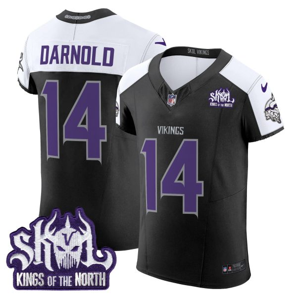 Men's Minnesota Vikings 2024 Winter Warrior Skol Patch Vapor Elite Jersey - All Stitched - Image 19