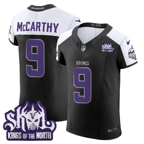 Men's Minnesota Vikings 2024 Winter Warrior Skol Patch Vapor Elite Jersey - All Stitched - Image 21