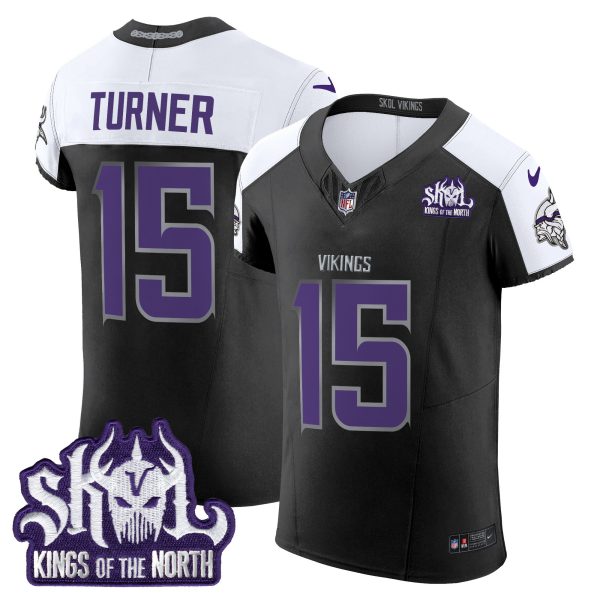 Men's Minnesota Vikings 2024 Winter Warrior Skol Patch Vapor Elite Jersey - All Stitched - Image 22