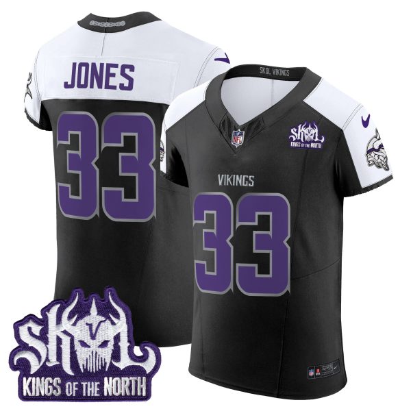 Men's Minnesota Vikings 2024 Winter Warrior Skol Patch Vapor Elite Jersey - All Stitched - Image 23
