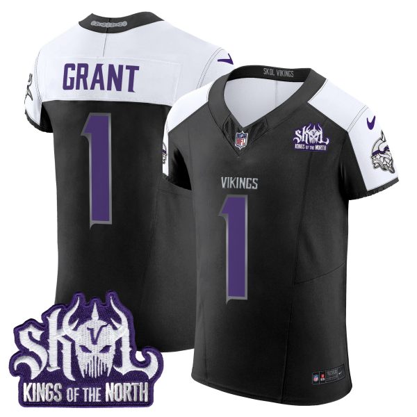 Men's Minnesota Vikings 2024 Winter Warrior Skol Patch Vapor Elite Jersey - All Stitched - Image 24