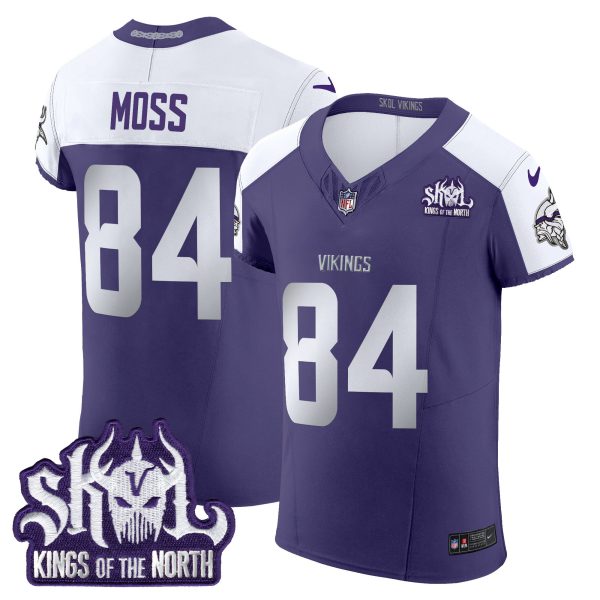 Men's Minnesota Vikings 2024 Winter Warrior Skol Patch Vapor Elite Jersey - All Stitched - Image 36