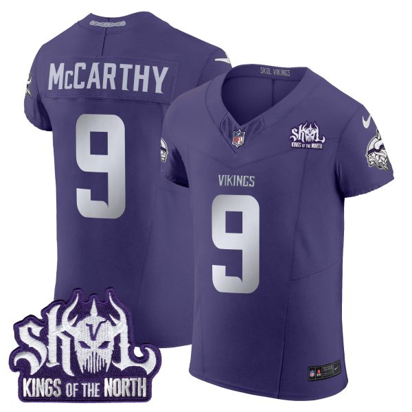 Men's Minnesota Vikings 2024 Winter Warrior Skol Patch Vapor Elite Jersey - All Stitched - Image 39