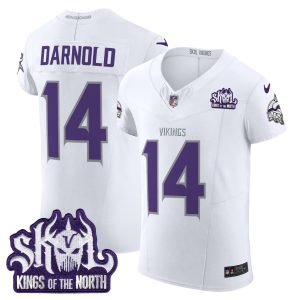 Men's Minnesota Vikings 2024 Winter Warrior Skol Patch Vapor Elite Jersey - All Stitched