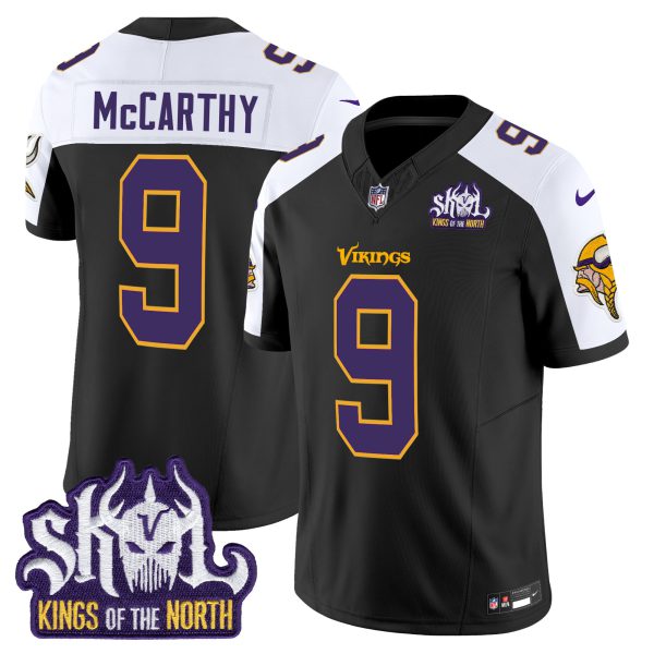 Men's Minnesota Vikings King Of The North Patch Throwback Vapor Limited Jersey - All Stitched - Image 12