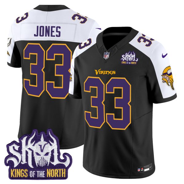 Men's Minnesota Vikings King Of The North Patch Throwback Vapor Limited Jersey - All Stitched - Image 14