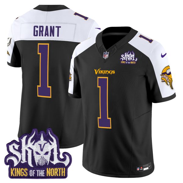 Men's Minnesota Vikings King Of The North Patch Throwback Vapor Limited Jersey - All Stitched - Image 15