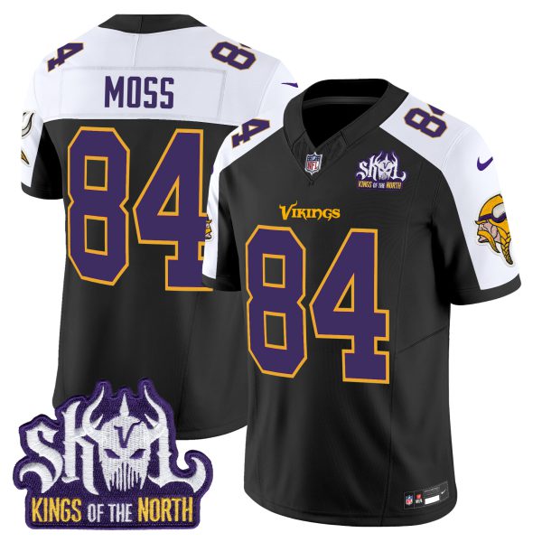 Men's Minnesota Vikings King Of The North Patch Throwback Vapor Limited Jersey - All Stitched - Image 18