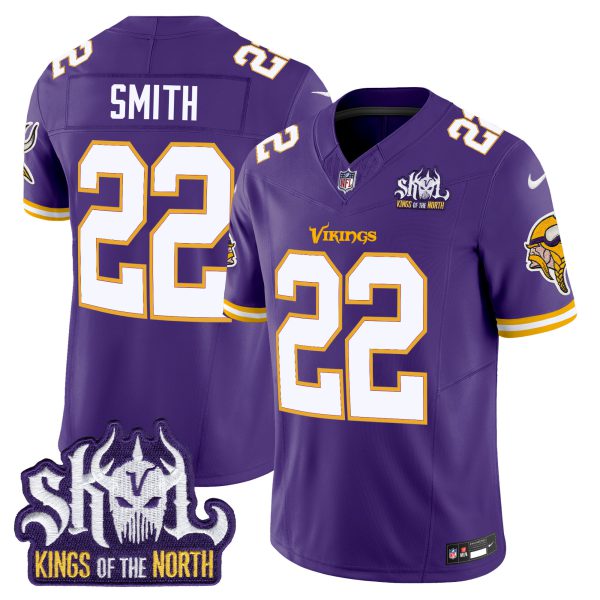 Men's Minnesota Vikings King Of The North Patch Throwback Vapor Limited Jersey - All Stitched - Image 25