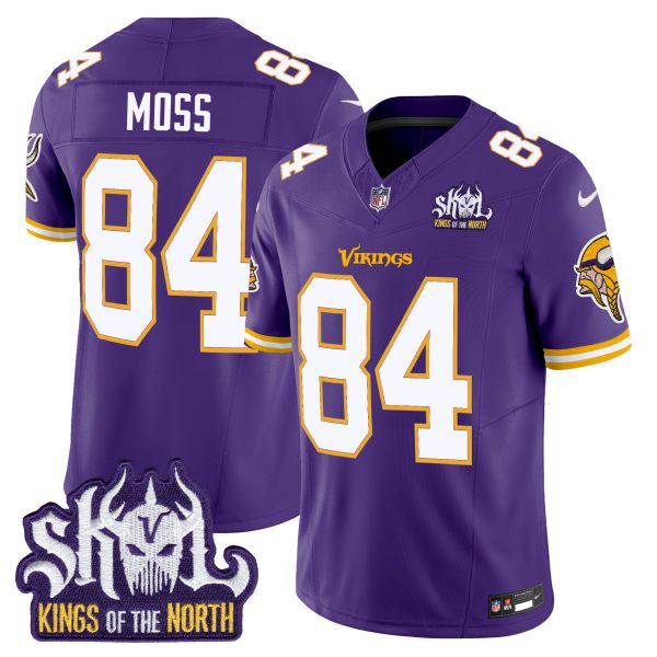 Men's Minnesota Vikings King Of The North Patch Throwback Vapor Limited Jersey - All Stitched - Image 27