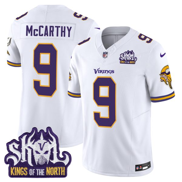 Men's Minnesota Vikings King Of The North Patch Throwback Vapor Limited Jersey - All Stitched - Image 30