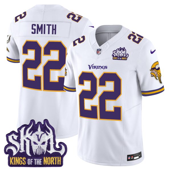 Men's Minnesota Vikings King Of The North Patch Throwback Vapor Limited Jersey - All Stitched - Image 34