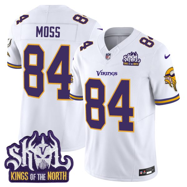 Men's Minnesota Vikings King Of The North Patch Throwback Vapor Limited Jersey - All Stitched - Image 36