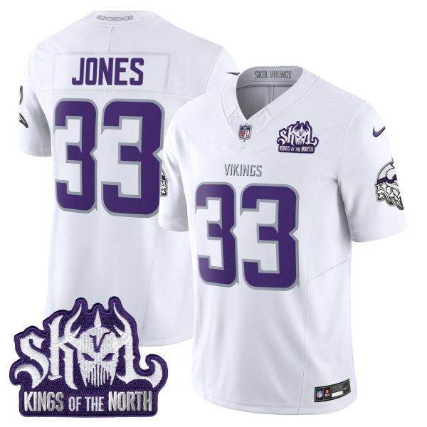Men's Minnesota Vikings King Of The North Patch Throwback Vapor Limited Jersey - All Stitched - Image 41