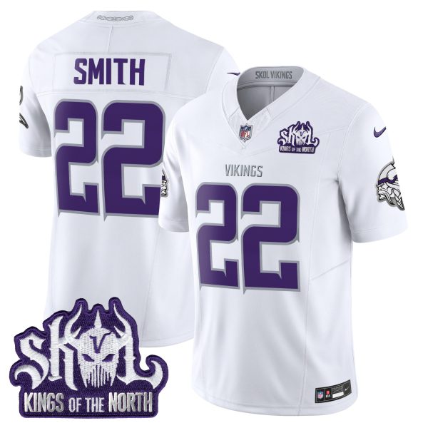 Men's Minnesota Vikings King Of The North Patch Throwback Vapor Limited Jersey - All Stitched - Image 43