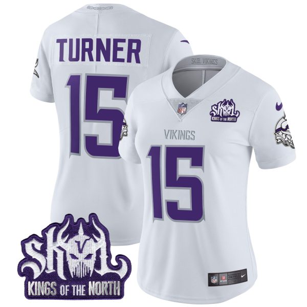 Women's Minnesota Vikings 2024 Winter Warrior Skol Patch Vapor Limited Jersey - All Stitched - Image 4
