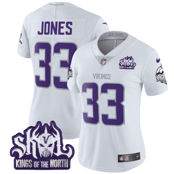 Women's Minnesota Vikings 2024 Winter Warrior Skol Patch Vapor Limited Jersey - All Stitched - Image 5