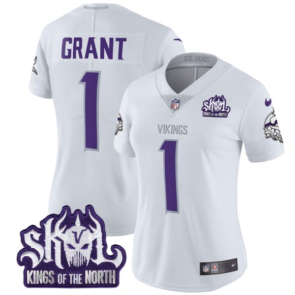 Women's Minnesota Vikings 2024 Winter Warrior Skol Patch Vapor Limited Jersey - All Stitched - Image 6