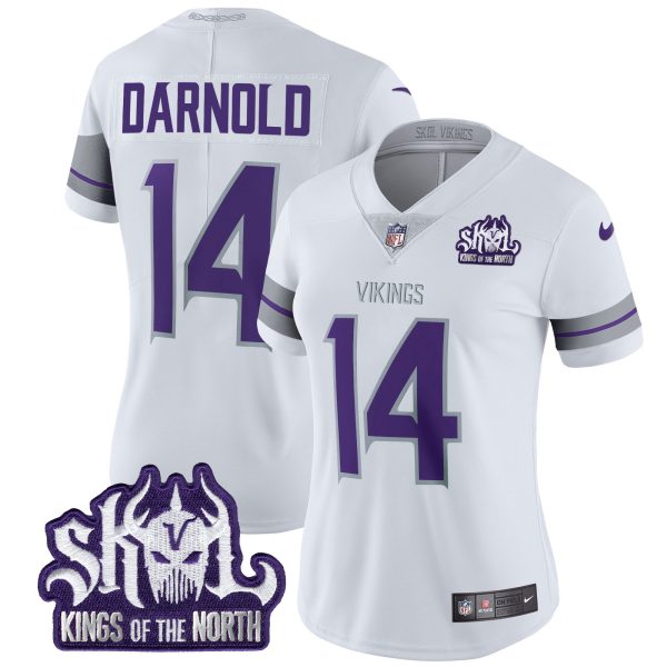 Women's Minnesota Vikings 2024 Winter Warrior Skol Patch Vapor Limited Jersey - All Stitched - Image 10