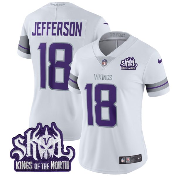 Women's Minnesota Vikings 2024 Winter Warrior Skol Patch Vapor Limited Jersey - All Stitched - Image 12