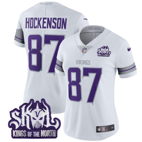 Women's Minnesota Vikings 2024 Winter Warrior Skol Patch Vapor Limited Jersey - All Stitched - Image 17