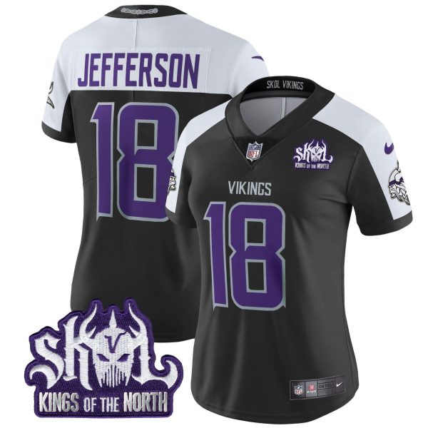 Women's Minnesota Vikings 2024 Winter Warrior Skol Patch Vapor Limited Jersey - All Stitched - Image 21