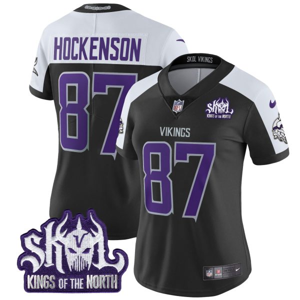 Women's Minnesota Vikings 2024 Winter Warrior Skol Patch Vapor Limited Jersey - All Stitched - Image 26
