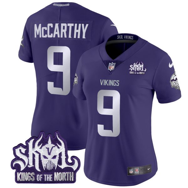 Women's Minnesota Vikings 2024 Winter Warrior Skol Patch Vapor Limited Jersey - All Stitched - Image 38
