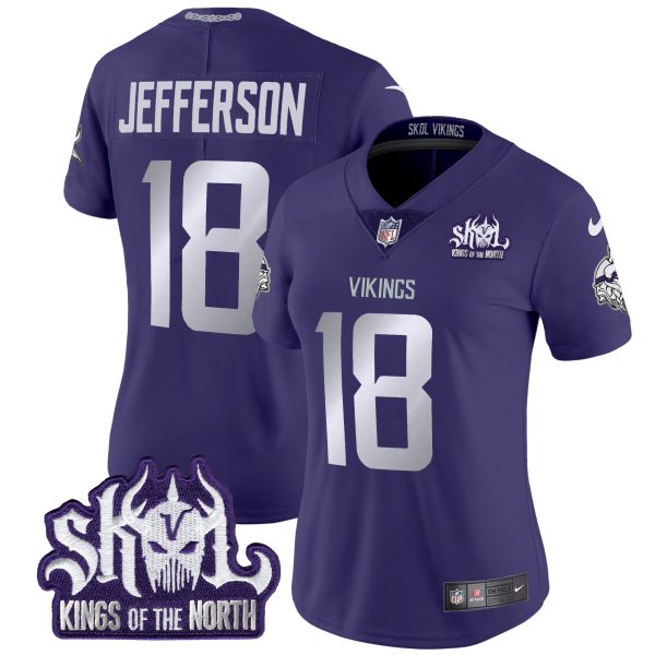 Women's Minnesota Vikings 2024 Winter Warrior Skol Patch Vapor Limited Jersey - All Stitched - Image 39