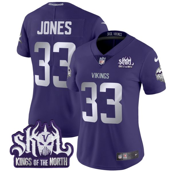 Women's Minnesota Vikings 2024 Winter Warrior Skol Patch Vapor Limited Jersey - All Stitched - Image 41