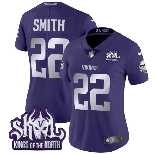 Women's Minnesota Vikings 2024 Winter Warrior Skol Patch Vapor Limited Jersey - All Stitched - Image 43