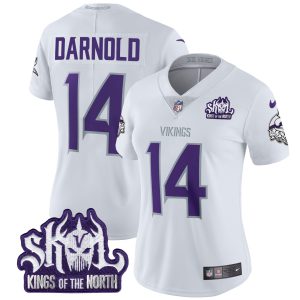 Women's Minnesota Vikings 2024 Winter Warrior Skol Patch Vapor Limited Jersey - All Stitched