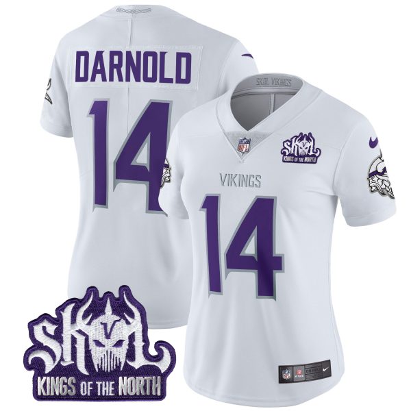 Women's Minnesota Vikings 2024 Winter Warrior Skol Patch Vapor Limited Jersey - All Stitched
