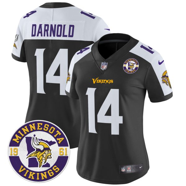 Women's Minnesota Vikings 2024 Vapor Limited Jersey V2 - Est. 1961 Patch - All Stitched - Image 10