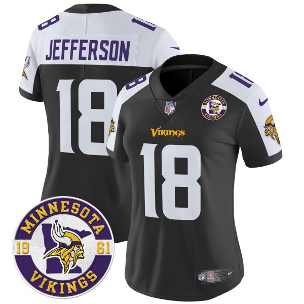 Women's Minnesota Vikings 2024 Vapor Limited Jersey V2 - Est. 1961 Patch - All Stitched - Image 11