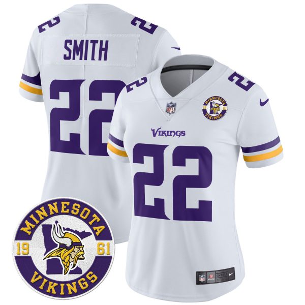 Women's Minnesota Vikings 2024 Vapor Limited Jersey V2 - Est. 1961 Patch - All Stitched - Image 34