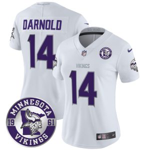 Women's Minnesota Vikings 2024 Vapor Limited Jersey - Est. 1961 Patch - All Stitched