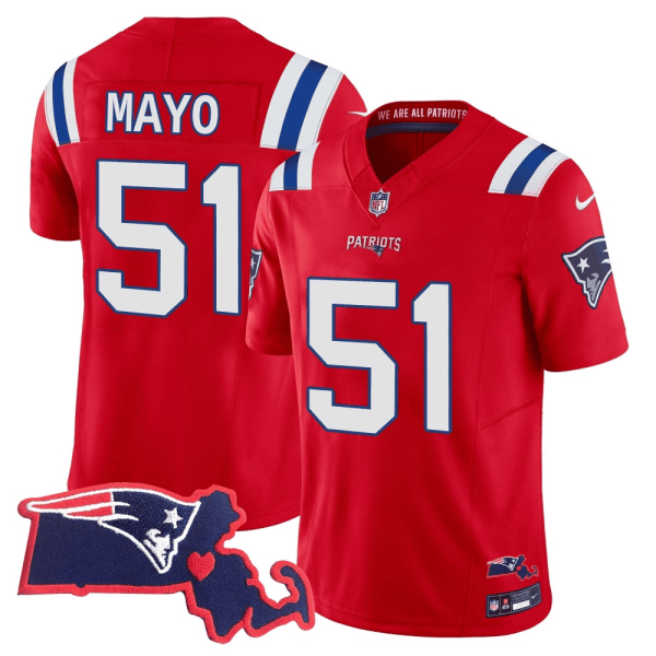 #51 Jerod Mayo New England Patriots Limited Jersey - All Stitched - Image 4
