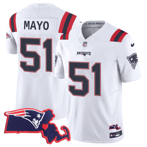 #51 Jerod Mayo New England Patriots Limited Jersey - All Stitched - Image 5