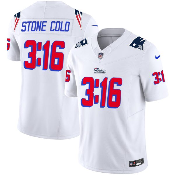New England Patriots Stone Cold Steve Austin Jersey - All Stitched - Image 4