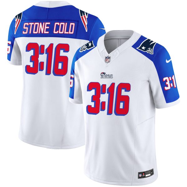 New England Patriots Stone Cold Steve Austin Jersey - All Stitched - Image 6