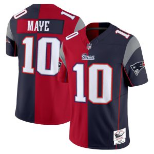 Maye #10 New England Patriots Split Jersey - All Stitched